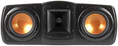 Klipsch Synergy Black Label C-200 Central Central Central Palestrante para diálogo cristalino e vocais com tecnologia proprietária