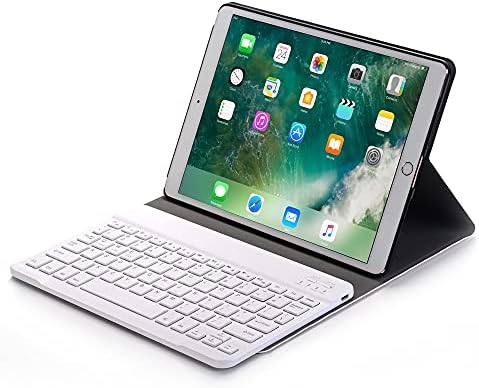 Acessórios para tablets Mylpdzsw HHF para iPad 9.7 2017/iPad Air 2 1, capa PU Cover de couro com teclado Bluetooth Caso de protetor