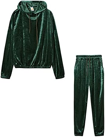 Mulher moda outono e inverno cor mole com capuz com capuz longo terno casual tops blush roupas calças calças de calça