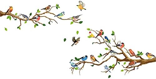 Momfei berçário decalque mural de parede cor decoração de arte pássaros adesivos para casa garoto presente removível adesivo