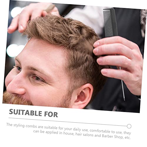 Doitool 1 Definir cabeleireiro penteado para homens destaque Preça de cabelo de pente para mulheres cabeleireiro retângulo pente