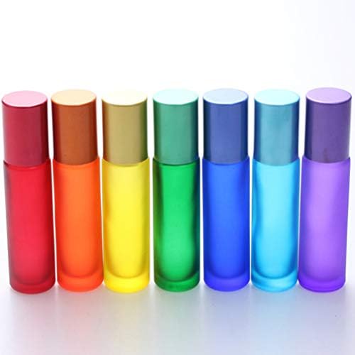 Lianxiao - 7pcs garrafas de rolos de plástico vazios garrafa de rollerball para óleos essenciais PERFUME COSMETICS 10ML