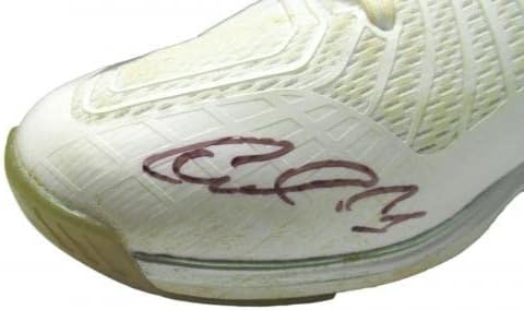 Carlos Correa assinado BP usado Sapatos de grama usados ​​Cleats PSA/DNA Correa LoA 79325 - Cleats MLB autografados