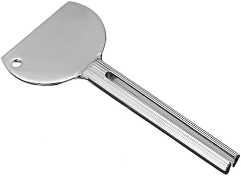 Suportes de escova de dentes knokr ， metal de pasta de dente fácil extrusor manual de prata para pasta de dente