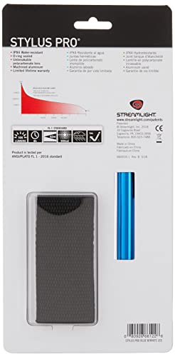 Freamlight 66118 Luz de caneta LED Stylus Pro com coldre, preto e 66122 Stylus Pro Penlight com LED branco, azul,