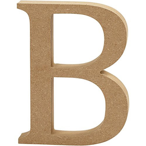 Creativ B MDF Letter, Brown, 13 x 2cm