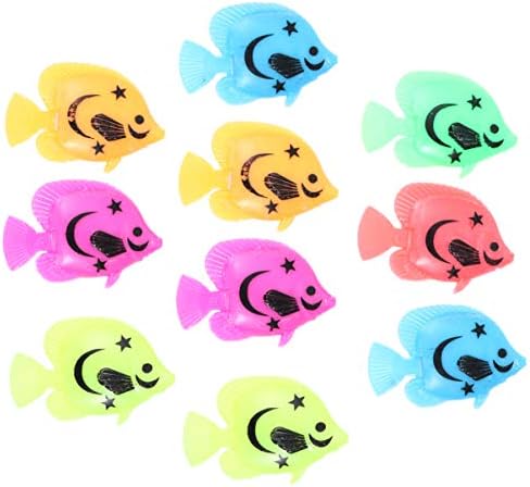 Aquários de cor de bicho 10pcs peixes em movimento artificial