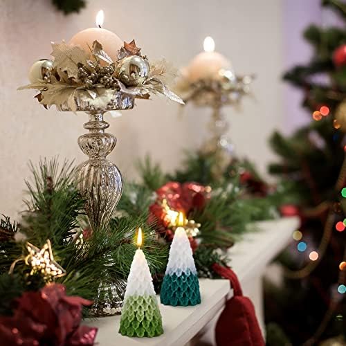 Velas de velas perfumadas de Natal Velas em forma de árvore realista para casa para casa velas de aromaterapia fofa para
