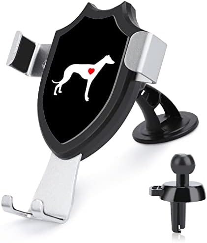Greyhound Dog Heart Car Interior Phone Mount Air Vent Clip Peller celular Ajuste para smartphone