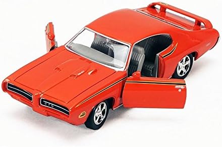 1969 Pontiac GTO, Orange - Showcasts 73242-1/24 Escalas Modelo de brinquedo Modelo, mas sem caixa