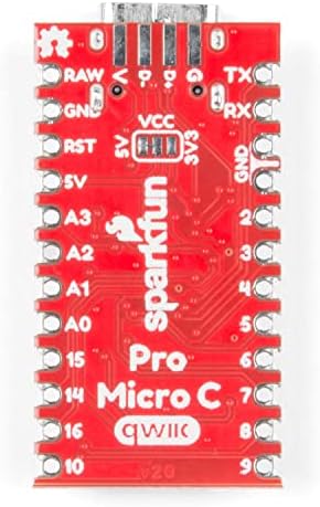 Sparkfun QWiic Pro Micro - USB -C - Compatível com a placa de desenvolvimento Arduino 5V/16MHz Microcontrolador AP2112 3,3V Regulador
