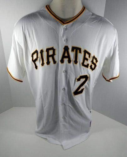 2013 Pittsburgh Pirates Robert Andino #2 Jogo emitiu White Jersey Pitt32934 - Jerseys MLB usada para jogo MLB