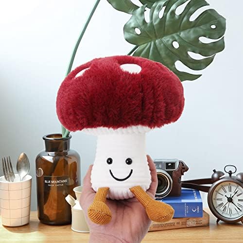 Adorável travesseiro de cogumelo 3D