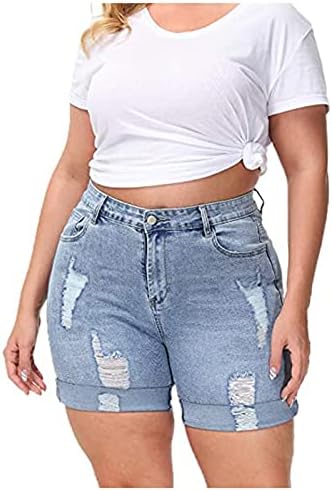 Xiloccer shorts de jeans de jeans feminina de alta cintura alta jeans casual tagarelas best jeans rasgados jeans jeans curtos