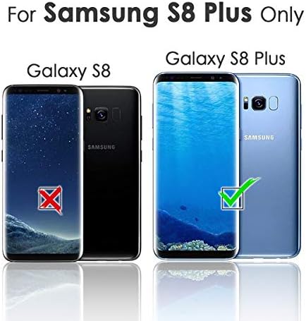 Para Samsung S8+, para Samsung Galaxy S8 Plus, capa de capa de carteira de flip -flip, A24225 Butterfly azul 24225