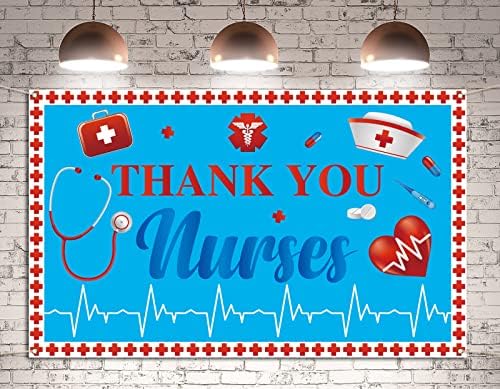 Obrigado enfermeiros Banner Banner Nurse Semana RN Cap cruzamento PARABOTAÇÃO MAIL MAIL FIRMAGEM POTOGRAFIA DO FORMA DE PARTIM