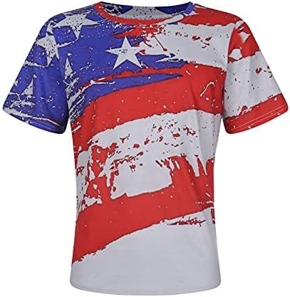 Wenkomg1 estrelas e listras impressas top para homens American Flag tank Top EUA T-shirt do Dia da Independência 4 de julho camiseta