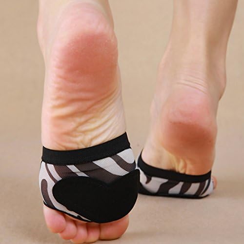 Calcifer Zebra Belly/Ballet Dance Socks Dance Toe Pad Sapatos Practice Foot Thong Protection