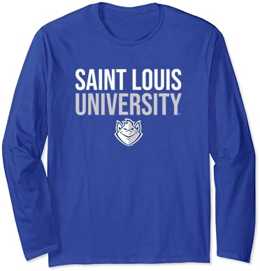 Saint Louis University SLU Billikens empilhada de manga longa Camiseta
