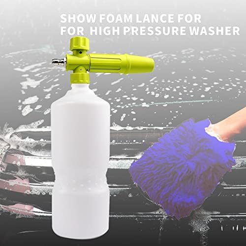Xunchi espuma canhão de 1 l de garrafa de lavagem de carro lança de espuma de neve com picada de pressão de pressão de pressão