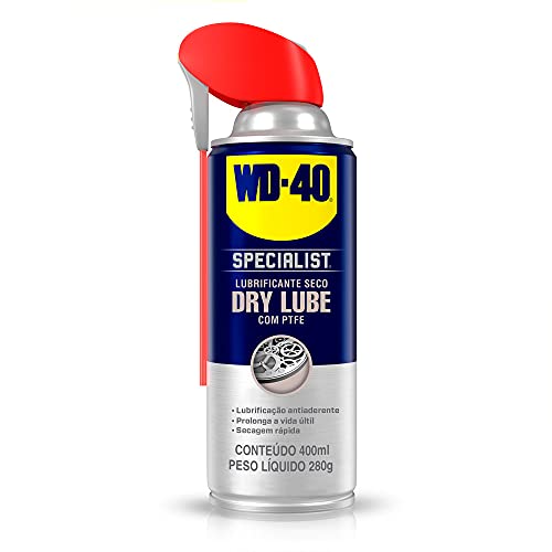 WD-40 Specialist Lubs seco com sprays de palha inteligente 2 maneiras, 10 onças e penetrante especializado com sprays de palha