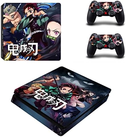 Anime Demon Kimetsu Slayer No Yaibane Tanjironi Nezukoin Zenitsunte Inosuketu Akazant Skin para Skins de tampa de vinil do console