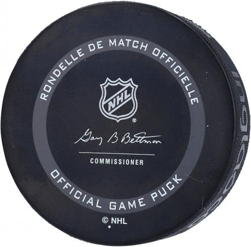 Philipp Kurashev Chicago Blackhawks Autografou o jogo oficial com NHL Debut 1/1/21.
