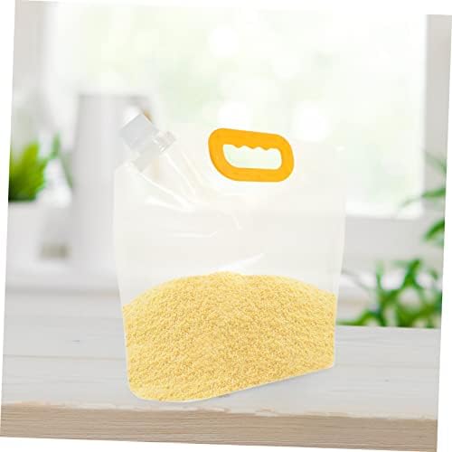 Zerodeko transparente bolsa de grão dispensador de arroz limpo bolsas de armazenamento transparente de armazenamento de armazenamento