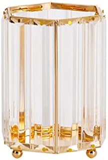 Decoração de mesa de armazenamento de mesa ZCMEB decoração de caneta de cristal de cristal de ouro de ouro decorações de quarto vestiário