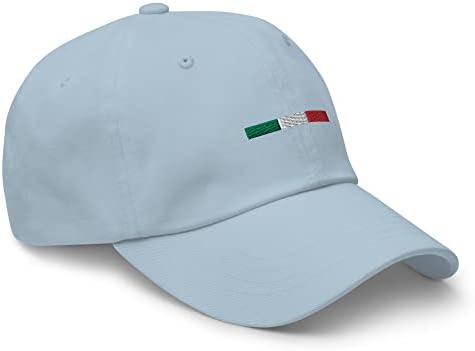 Flag simples da Itália Bandeira bordada de algodão ajustável de pai, chapéu de bandeira italiana, viajando para a Itália