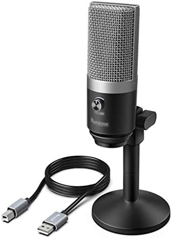Microfone USB SJYDQ para laptop e computadores para gravar streaming Twitch Voice Overs Podcasting para Skype