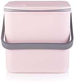 Minky HomeCare Kitchen Compost Bin - Caddy de desperdício de alimentos de bancada com interior limpo e fácil de limpar - Feito