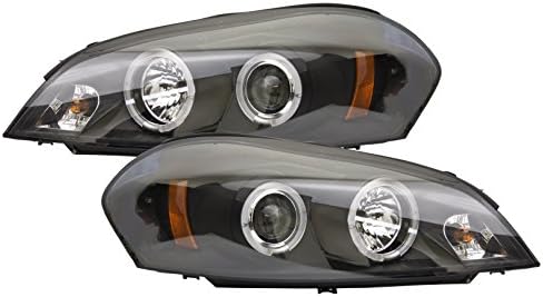 IPCW CWS-317C2 Chevy Impala/Monte Carlo Chrome Replacement Projector Headlamp com Angel Eye