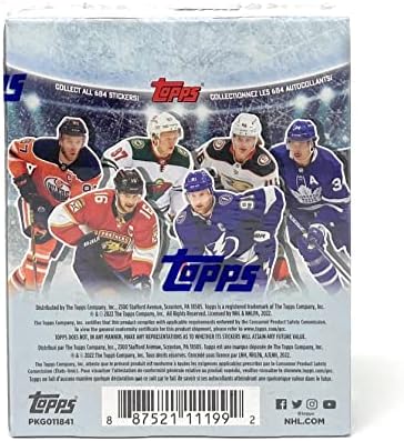 2022/23 Topps NHL Hockey Sticker Collection Box