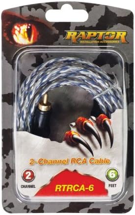 Raptor Pro Twisted Series Twisted Pair RCA RCA 6 pés Interconect Cable
