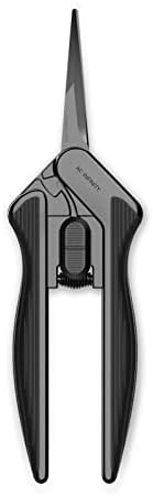 AC Infinito 6.6 ”de cisalhamento de poda de aço inoxidável, design ergonômico leve, lâminas de precisão reta com revestimento