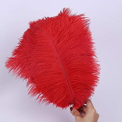 Zamihalaa Wholasale Avestruz macio macio Red Feather 10pcs-200pcs15-70cm Penas DIY para artesanato Fazendo a decoração de casamento