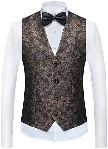 Tuxedo Suits for Men 3 peças Faixa regular Faixa Floral Pattern Blazer Jaqueta Blazer Pants Colaat Men Suje