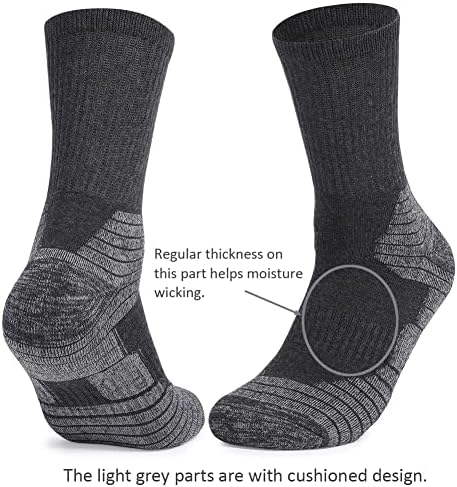 Meias de trabalho de fitliva para homens de algodão de algodão meias de bota de suporte no tornozelo