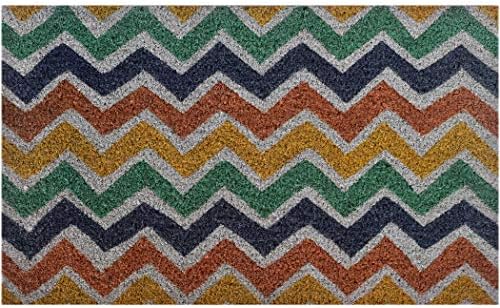 Ninamar porta tapete zigzag CIPO NATURAL - 29,5 x 17,5 polegadas