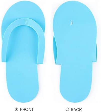GEYOGA 48 Pares Pedicure Disponíveis Selas de espuma de espuma Flippers descartáveis ​​Sandálias de pedicure de várias cores