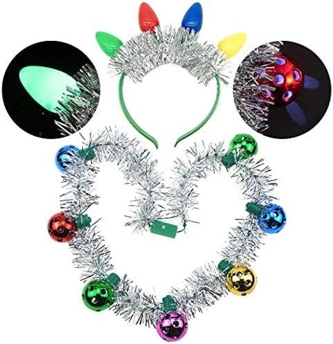 Dresbe colar de bandeira LED LED Configuração de lâmpada Bolas de cabelos colar Festival de Natal Festival de Cabeça