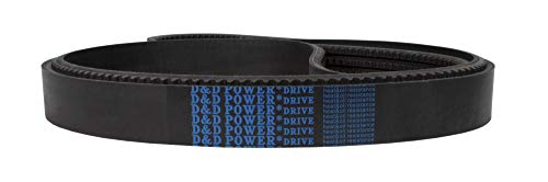 D&D PowerDrive 5VX1000/06 Cinturão em faixas, 5/8 x 100 OC, 6 bandas, borracha