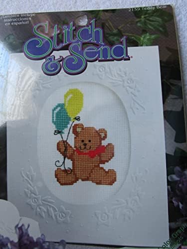 Teddy Bear Stitch & Enviar Kit de Cartão