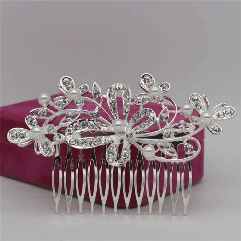 Hair Jewelry Crown Tiaras for Women Style Acessórios de cabelo de noiva Prazia prateada Stromestone tiara pérola