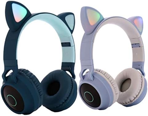 Raxinbang Headset aparelho de jogo estéreo fone de ouvido de gato Redução de ruído fones de ouvido fones de ouvido de computador de computadores