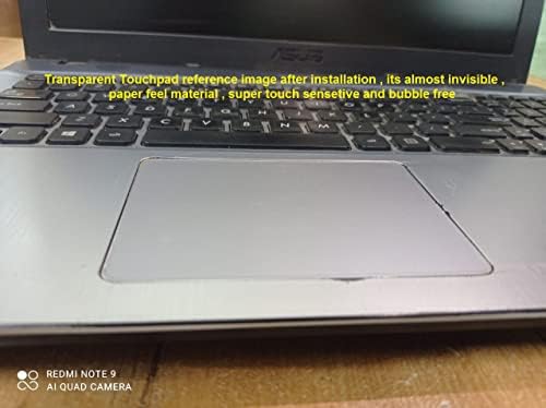 Capa de protetor para laptop Ecomaholics Touch Pad para Dell Inspiron Plus 7510 Laptop de 15,6 polegadas, Transparente Track Pad Protetor Skin Scratch Resistance