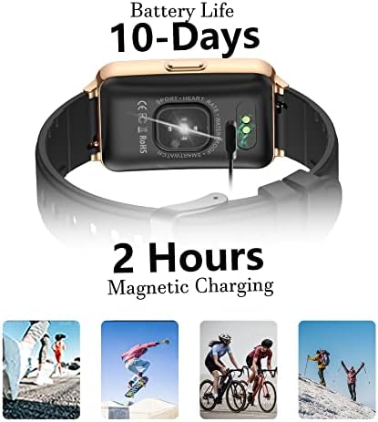 Toycod Smart Watch With Bluetooth App, rastreador de fitness de tela de toque de 1,57 '