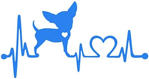 Decalques de bluegrass Chihuahua Monitor de batimentos cardíacos adesivo de decalque