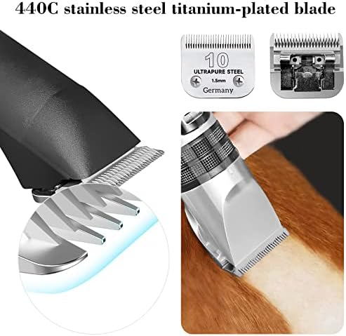 10 Blades Clipper Blades Blades de reposição de cortador de pet-tease de petinho Alemanha destacável Lâmina de aço inoxidável